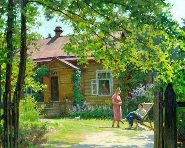 Щербаков Борис Валентинович (Россия, 1916-1995) «Дачи Дюковой» 1960